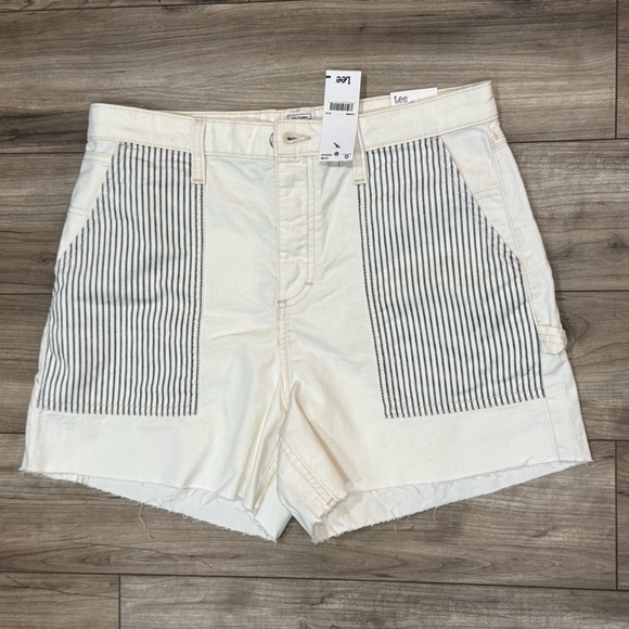 LEE WOMEN'S HIGH RISE CARPENTER SHORT Size 30 NEW - Picture 7 of 16